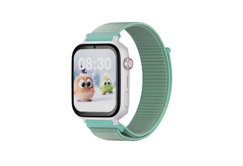 savefamily reloj inteligente smartwatch infantil savewatch plus con gps y llamada ip67 boton sos carcasa blanca correa tela ocean
