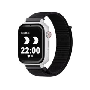 savefamily reloj inteligente smartwatch infantil savewatch plus con gps y llamada ip67 boton sos carcasa blanca correa tela negra
