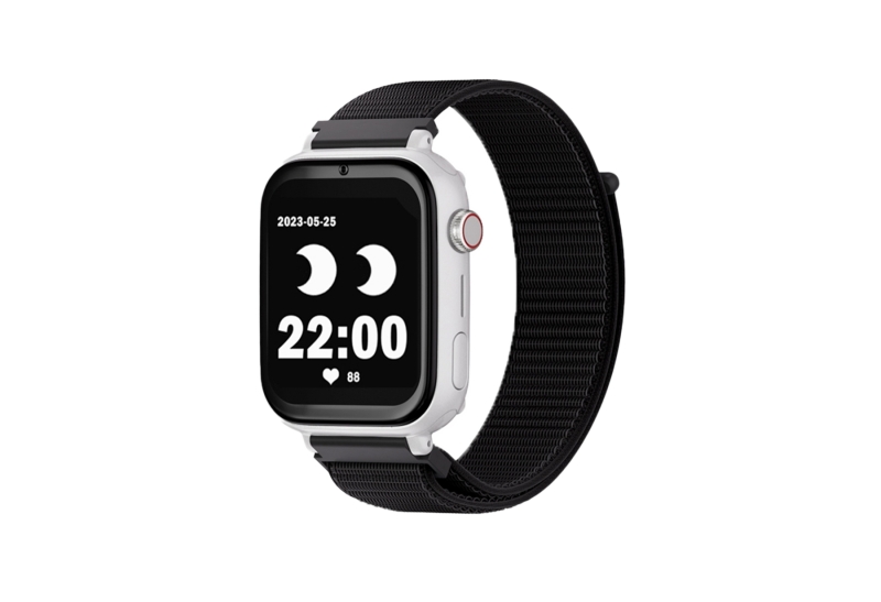 savefamily reloj inteligente smartwatch infantil savewatch plus con gps y llamada ip67 boton sos carcasa blanca correa tela negra