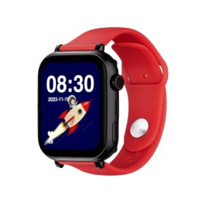 savefamily reloj inteligente smartwatch infantil savewatch plus con gps y llamada ip67 boton sos carcasa negra correa silicona roja