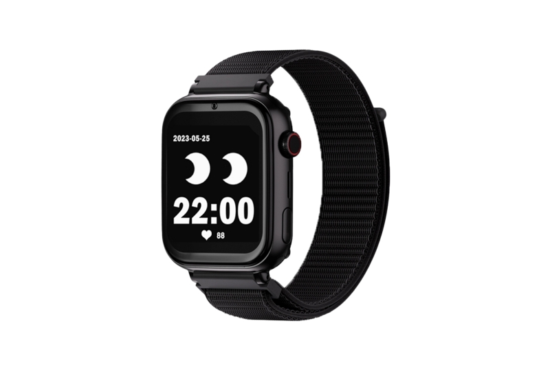 savefamily reloj inteligente smartwatch infantil savewatch plus con gps y llamada ip67 boton sos carcasa negra correa tela negra