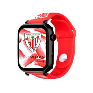 savefamily reloj inteligente smartwatch infantil savewatch plus edicion athletic club con gps y llamada correa silicona roja