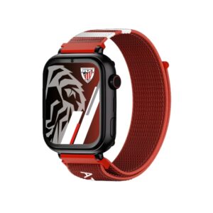 savefamily reloj inteligente smartwatch infantil savewatch plus edicion athletic club con gps y llamada correa tela roja