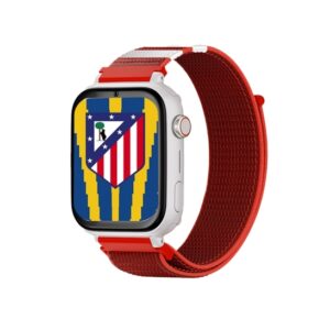 savefamily reloj inteligente smartwatch infantil savewatch plus edicion atletico de madrid con gps y llamada correa tela roja
