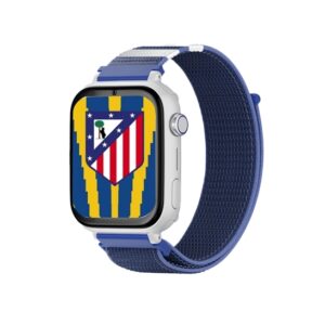 savefamily reloj inteligente smartwatch infantil savewatch plus edicion atletico de madrid con gps y llamada correa tela azul