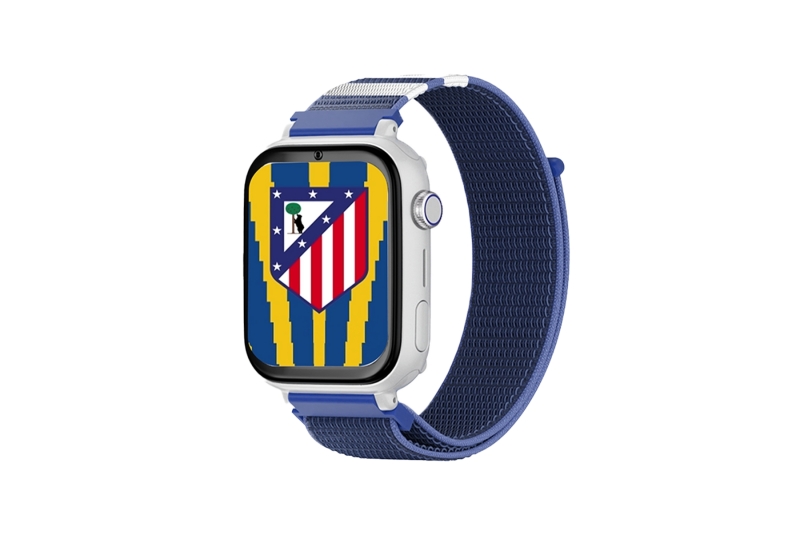 savefamily reloj inteligente smartwatch infantil savewatch plus edicion atletico de madrid con gps y llamada correa tela azul