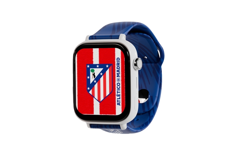 savefamily reloj inteligente smartwatch infantil savewatch plus edicion atletico de madrid con gps y llamada correa silicona azul