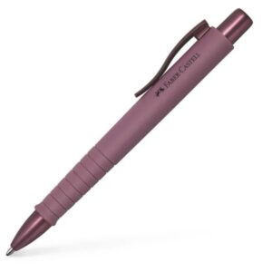 faber castell poly ball urban limited edition boligrafo retractil xb forma triangular ergonomica suave al tacto color burdeos