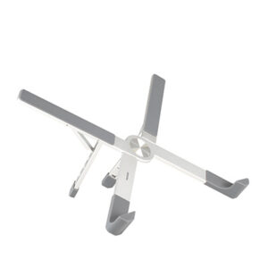 tooq soporte para portatil hasta 17.3" plegable y portatil color plata