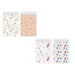 bismark pack de 2 sobres papel kraft medidas 25x40cm ideal para regalos 4 diseños aleatorios