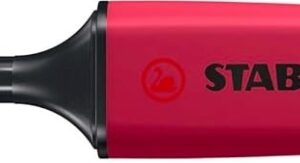 stabilo boss naturecolors wildflower edition marcador fluorescente trazo entre 2 y 5mm tinta con base de agua color rojo borgoña