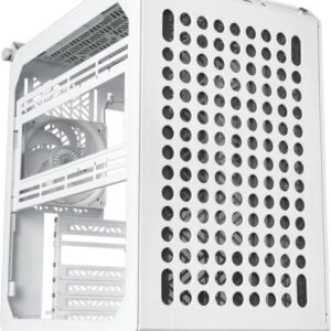 cooler master qube 500 caja semitorre atx/microatx/mini itx ventana lateral 7 ranuras de expansion gestion de cables audio 2xusb a 1xusb c 415x231x406mm color blanco