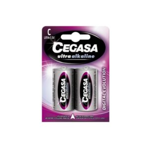 cegasa ultra alcaline pack de 2 pilas lr14 c alta tecnologia mas capacidad, potencia y rendimiento