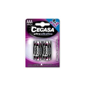 cegasa ultra alcaline pack de 6 pilas lr03 aaa alta tecnologia mas capacidad, potencia y rendimiento