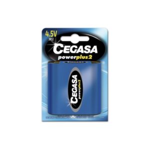 cegasa power plus 2 pack de 1 pila 3r12 4.5v pila salina para aparatos de bajo consumo