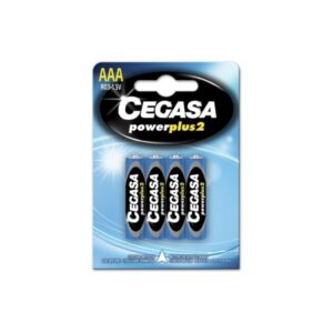 cegasa power plus 2 pack de 4 pilas r03 aaa pilas salinas para aparatos de bajo consumo