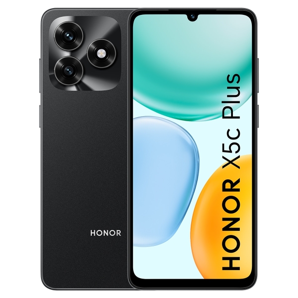 honor x5c plus smartphone pantalla 6.74" 4+4gb 256gb camara principal 50mp bateria 5260mah supercharge 15w color negro