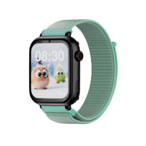 savefamily reloj inteligente smartwatch infantil savewatch plus con gps y llamada ip67 boton sos carcasa negra correa tela verde