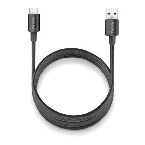 ngs zyro ac cable usb c a usb a cargar rapida 480 mbps 15w 1 metro color negro