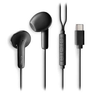 ngs cross glide auriculares intraurales con microfono usb c boton multifuncion color negro