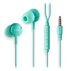 ngs cross drift auriculares intraurales con microfono jack 3.5mm boton multifuncion color verde