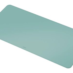 leitz alfombrilla de escritorio grande 80x40cm espesor 2mm antideslizante impermeable color verde menta