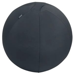 leitz ergo active balon de asiento antideslizante 55cm asa de transporte resistente carga maxima de 120kg funda lavable color gris oscuro