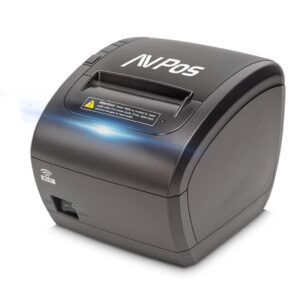 avpos k90w impresora termica tickets velocidad 300mm/s avisador luminoso y acustico cortador automatico usb, lan y wifi color negro