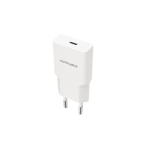 nanocable cargador de pared usb c/pd 20w color blanco