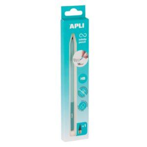apli infinite pencil nordik pack de lapiz infinito hb + mina de recambio + tapon protector para escribir hasta 16km color azul