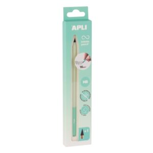 apli infinite pencil nordik pack de lapiz infinito hb + mina de recambio + tapon protector para escribir hasta 16km color verde