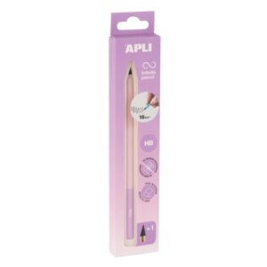 apli infinite pencil nordik pack de lapiz infinito hb + mina de recambio + tapon protector para escribir hasta 16km color lila