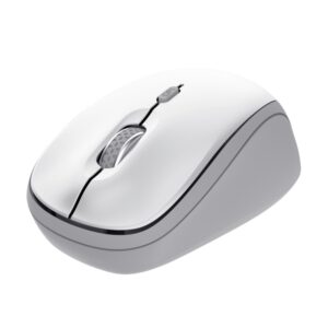 trust ivy+ raton inalambrico bluetooth 1600dpi 3 botones uso ambidiestro 3 dispositivos color blanco