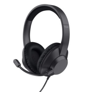 trust ayda max auriculares con microfono usb diadema acolchada cancelacion de ruido cable de 1.80m