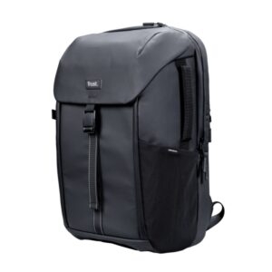 trust jersey mochila para portatil de hasta 17" 25 litros resistente a salpicaduras de agua color negro