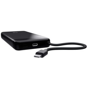 trust fiera powerbank 20000mah usb type c pantalla led 20w carga rapida color negro