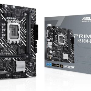 asus prime h610m d placa base intel1700 2x ddr5 hdmi, m.2, pcie3.0, 4x sata iii, usb 3.2, microatx