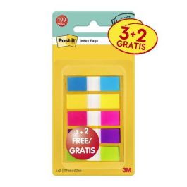 post it index pack de 5 dispensadores con 20 marcadores reposicionables medidas 11.9x43.2mm colores surtidos