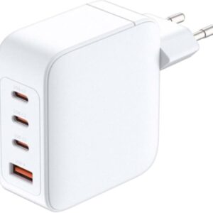 d link cargador de pared gan de 140w 3 usb c y 1 usb a qc 4.0 color blanco