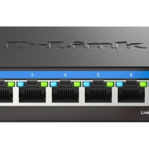 d link switch 8 puertos multigigabit 2.5g no gestionado switching 40 gbps chasis metalico