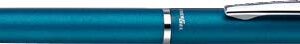 pentel energel high class boligrafo de tinta gel 0.7mm trazo 0.35mm recargable cuerpo metalico color azul claro