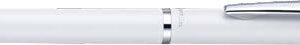 pentel energel high class boligrafo de tinta gel 0.7mm trazo 0.35mm recargable cuerpo metalico color blanco
