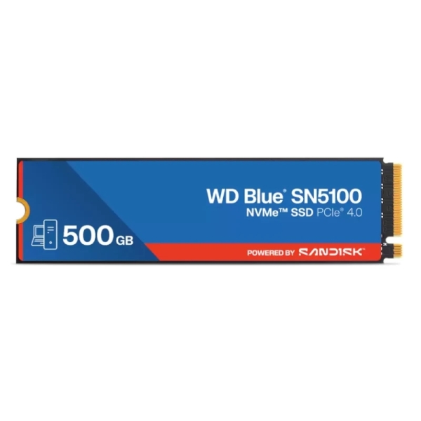 wd blue sn5100 disco duro solido ssd 500gb m2 pci express 4.0 nvme gen4 3d namd