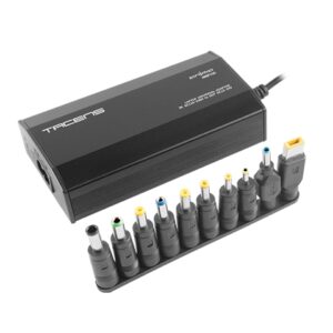 tacens anima anbp100 cargador universal para portatil 100w conexion usb 10 adaptadores 8 opciones de voltaje desde 12 a 24v color negro