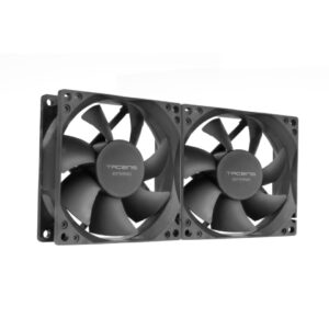 tacens anima af8x2 pack de 2 ventiladores de 80mm rodamientos fluxus color negro