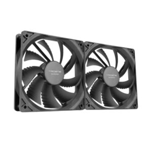 tacens anima af12x2 pack de 2 ventiladores de 120mm rodamientos fluxus color negro