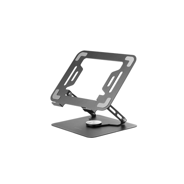 mars gaming ma rsn soporte de sobremesa para portatiles y tablets hasta 17" ajustable en altura rotacion 360º inclinacion hasta 180º 260x225x38mm color acero