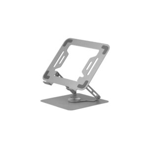 mars gaming ma rsn soporte de sobremesa para portatiles y tablets hasta 17" ajustable en altura rotacion 360º inclinacion hasta 180º 260x225x38mm color plata