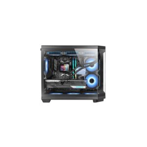 mars gaming mc 3tcorem minitorre ultracompacta soporte microatx/mini itx triple cristal templado doble camara 5 ranuras de expansion 435x287x370mm color negro