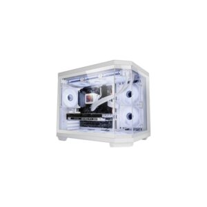 mars gaming mc 3tcorem minitorre ultracompacta soporte microatx/mini itx triple cristal templado doble camara 5 ranuras de expansion 435x287x370mm color blanco